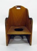 Georgian child's commode chair