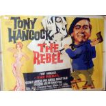 "Tony Hancock The Rebel" colour film poster, 25cm x 100cm