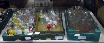 Large quantity of branded glass milk bottles, some vintage, including Unigate, Northern Dairies, etc