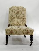 Lady's Edwardian upholstered nursing/salon chair