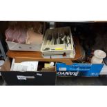 Quantity of assorted collectables, flatware, lamps