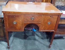 19th century mahogany sideboard having an arrangem