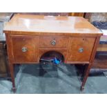 19th century mahogany sideboard having an arrangem