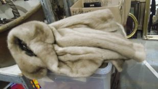 Blonde mink jacket, circa 1960's and two sheepskin