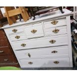 Edwardian white painted Scottish chest of drawers