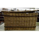 Large laundry basket with other baskets