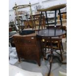 Lloyd Loom dressing table stool, a 19th century di