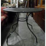 Circular garden table, 100cm diameter