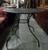 Circular garden table, 100cm diameter