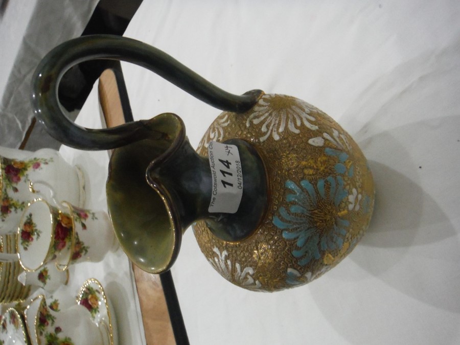 Doulton stoneware vase with bulbous neck, shoulder - Image 16 of 16