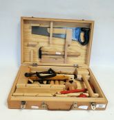 Child's woodworking set in fitted case, to include