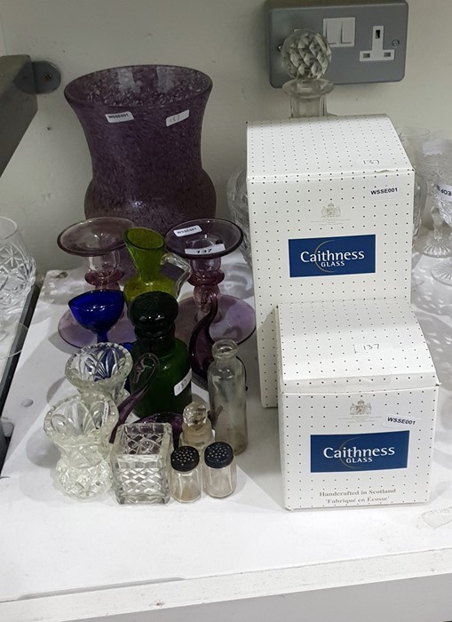 Caithness paperweight (boxed), Caithness vase (box