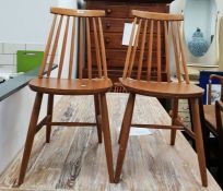 Four stickback dining chairs (4)