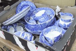Large quantity of Copeland Spode 'Italian' dinner plates, side plates, bowls, coffee cups, teacups,