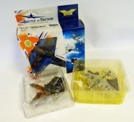 Box of assorted planes to include Corgi Battle of
