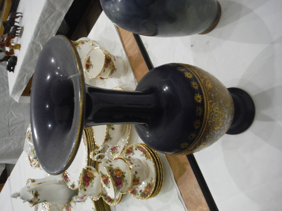 Doulton stoneware vase with bulbous neck, shoulder - Image 4 of 16