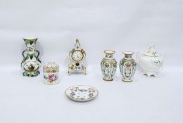 Quantity of continental hand-painted porcelain to