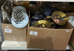 Quantity of assorted metalware including a boxed t
