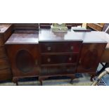 Early 20th century mahogany breakfront sideboard h