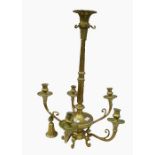 Brass chandelier