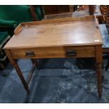 19th century mahogany half galleried wash stand ab