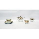 Noritake solitaire teaset with gilt and cream bord