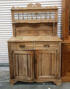 Late 19th century unpolished chiffonier, the super