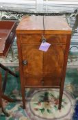 Georgian mahogany wash stand with twin flap top, c