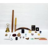 Assorted collectables including a boomerang, model