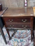 Late 19th/early 20th century mahogany two-drawer d