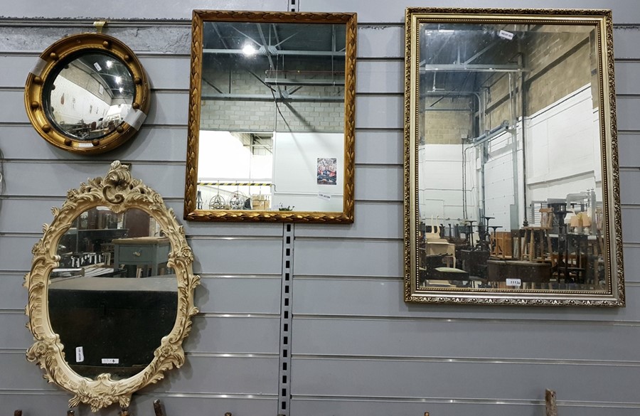 Four various wall mirrors (4)