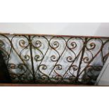Wrought iron banister with scrolling decoration, 2
