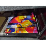 Two large prints after V Gorsky of Elvis, Marilyn