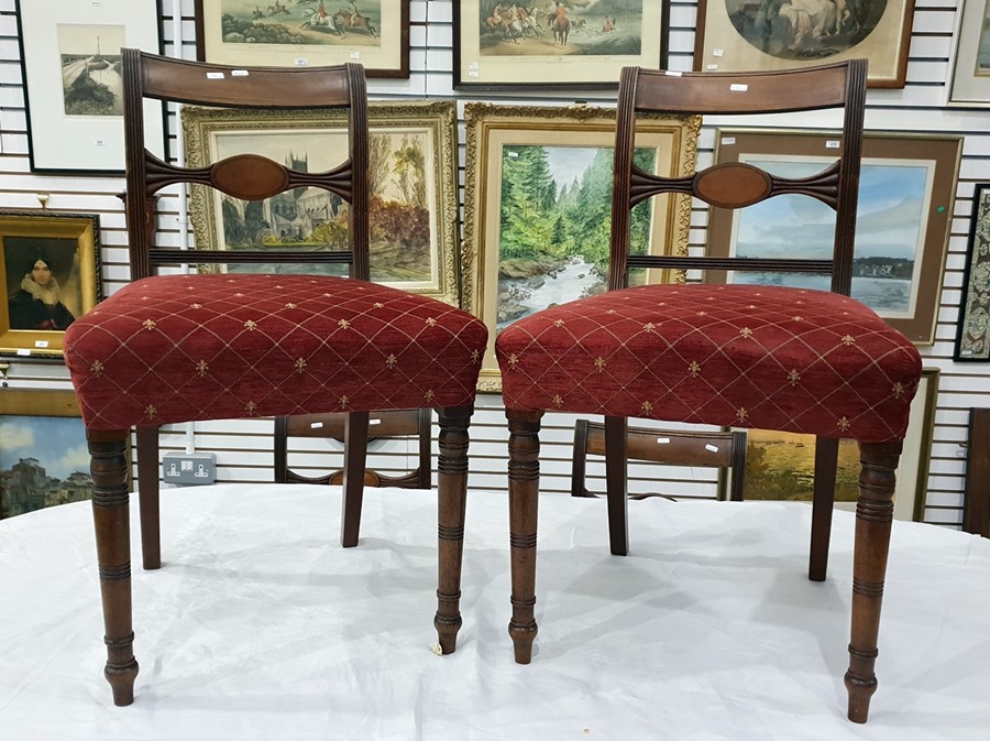 Set of six early 19th century mahogany dining chai