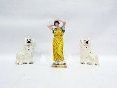 Model of a classical woman (damaged) and a pair of