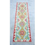 20th century hand knotted woollen Oriental runner