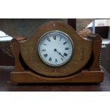 Edwardian mahogany swing frame cased mantel clock