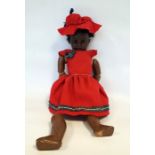 Rare Simon & Halbig bisque headed black doll in re