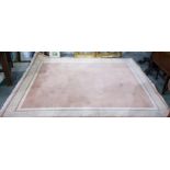 20th century Chinese superwash floor rug with plai