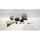 Assorted treenware and other items to include pot