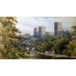 Watercoloured drawing, A. Neal. Durham Cathedral w
