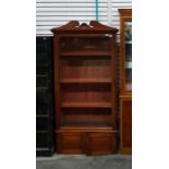 Modern reproduction bookcase display cabinet with