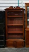 Modern reproduction bookcase display cabinet with