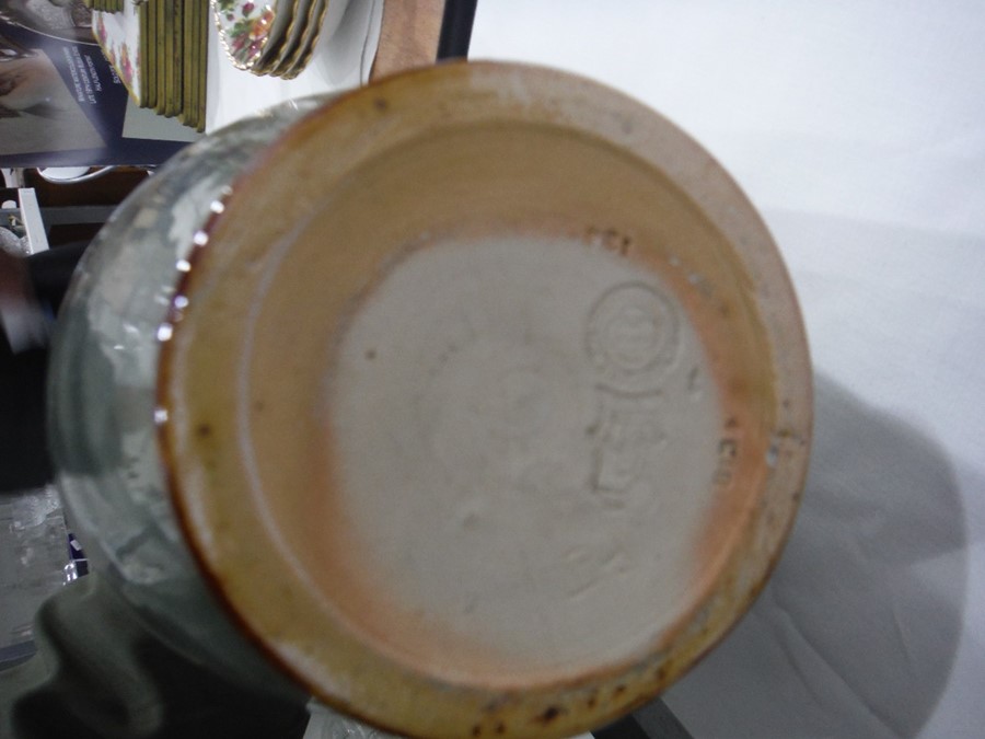 Doulton stoneware vase with bulbous neck, shoulder - Image 9 of 16