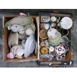 Quantity decorative ceramics (2 boxes)
