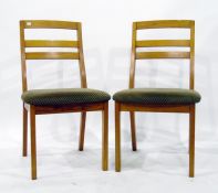 Set of six modern ladderback dining chairs (6)