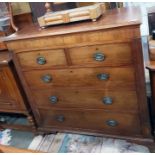 Early 19th century mahogany and walnut cross-bande