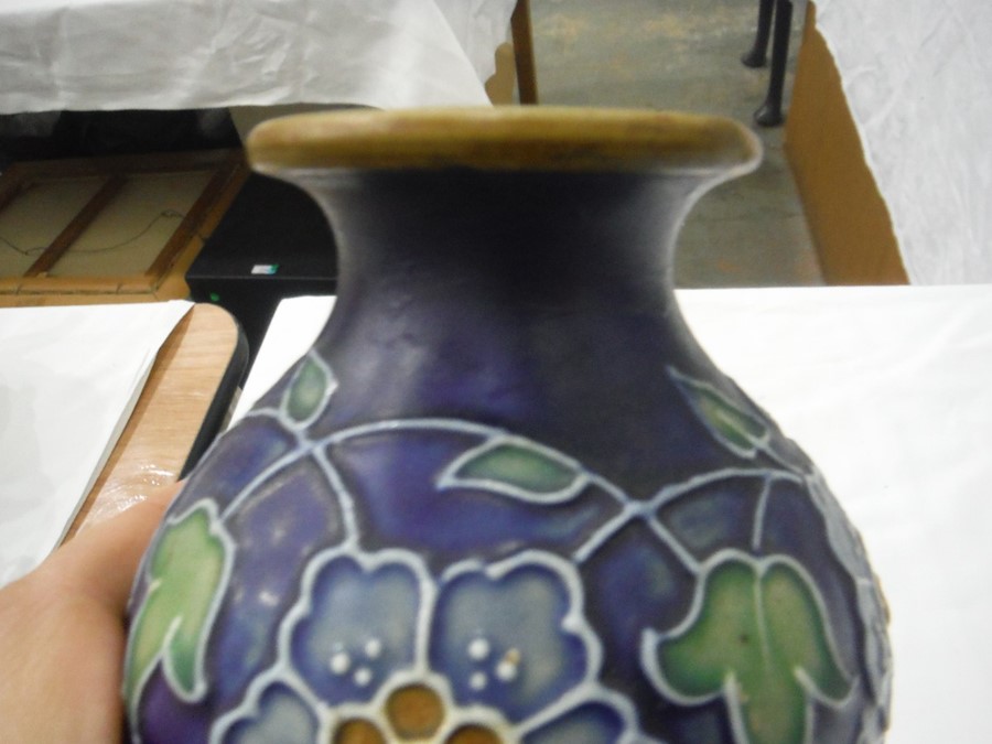 Doulton stoneware vase with bulbous neck, shoulder - Image 10 of 16