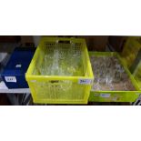 Quantity of assorted glassware including sherries,