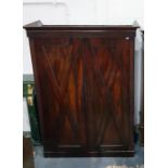 Late 19th century mahogany two-door wardrobe with